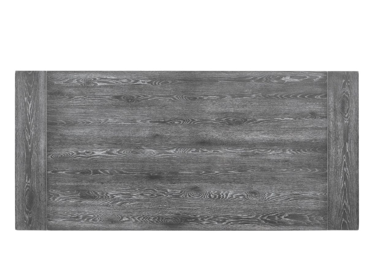 Weathered Gray Synthetic Wood Rectangular Dining Table - Omega Lifestyles
