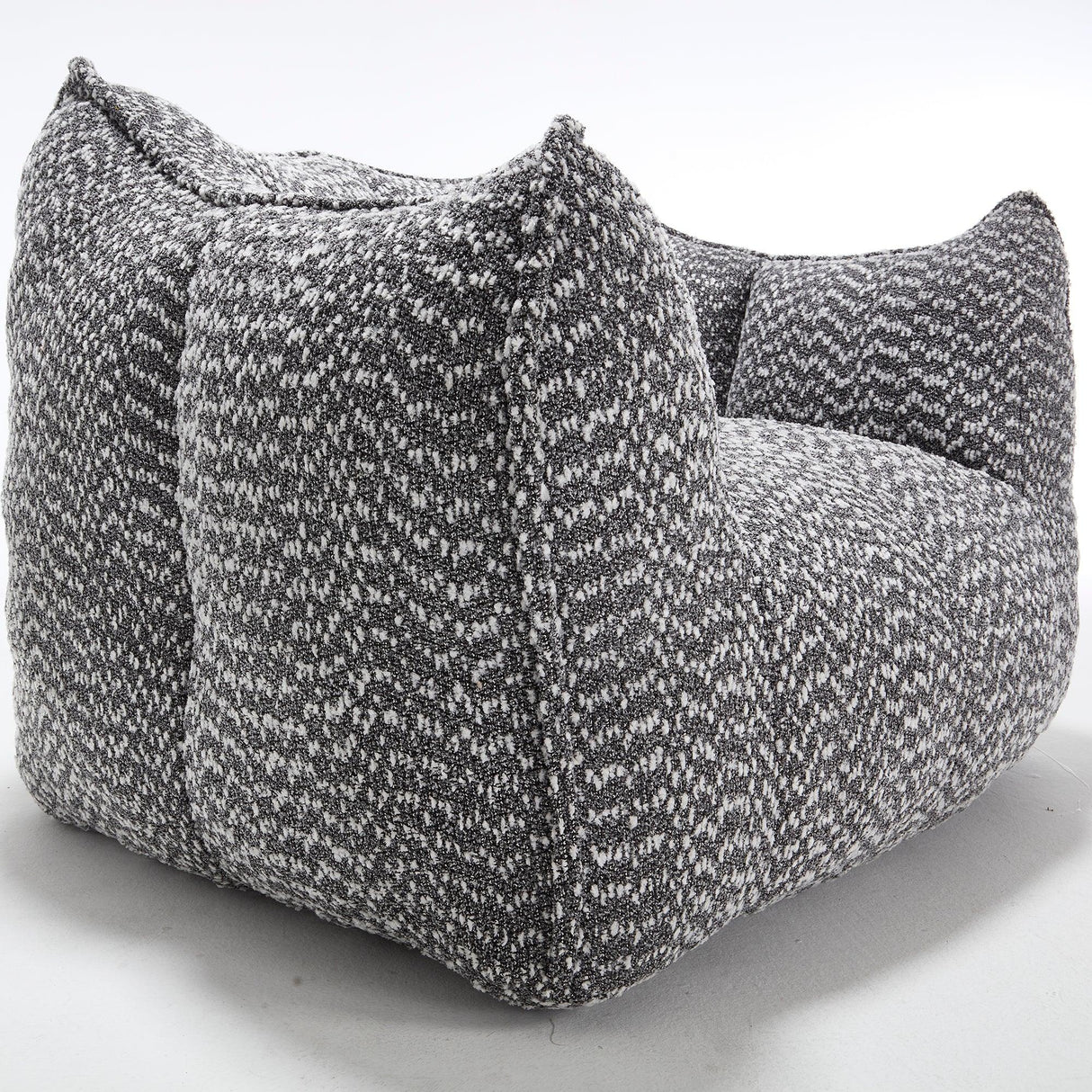 Chenille Bean Bag Chair With Resilient Foam - Omega Lifestyles