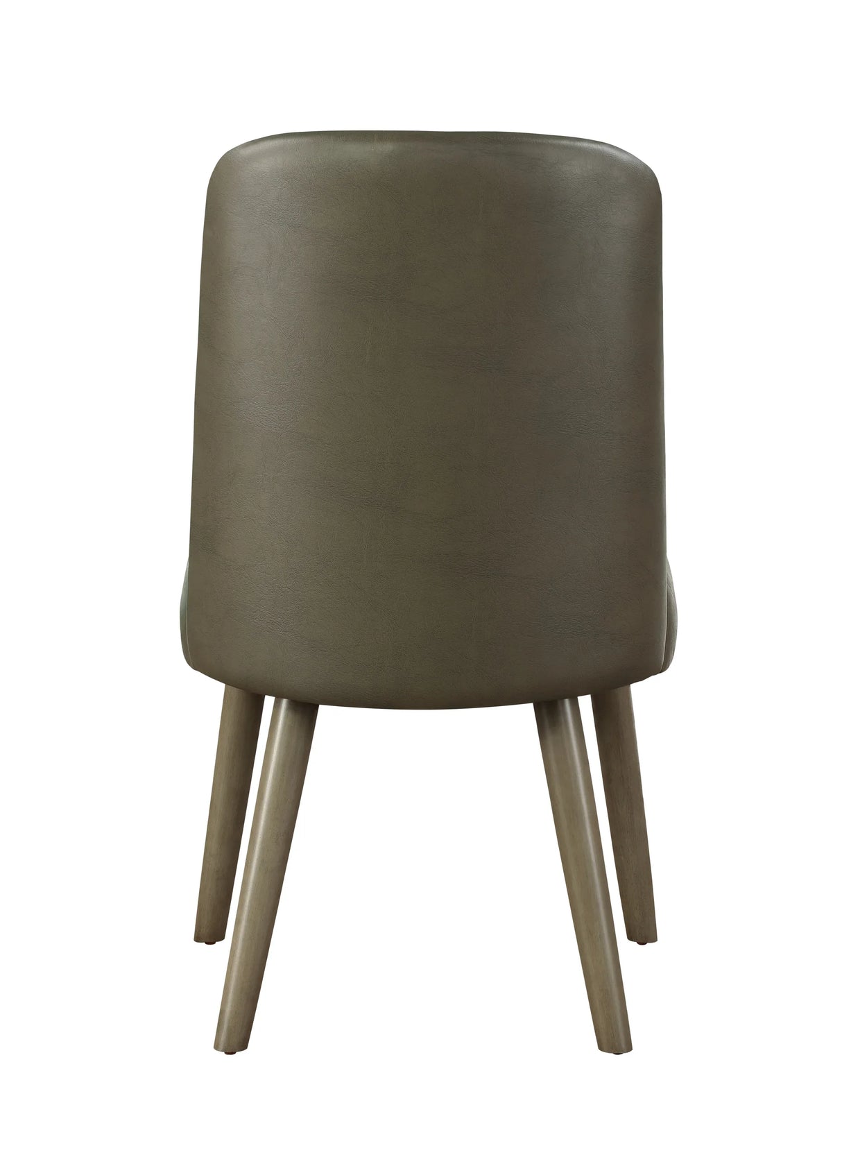 Gray Oak Finish Faux Leather 5-Piece Dining Room Set - Omega Lifestyles