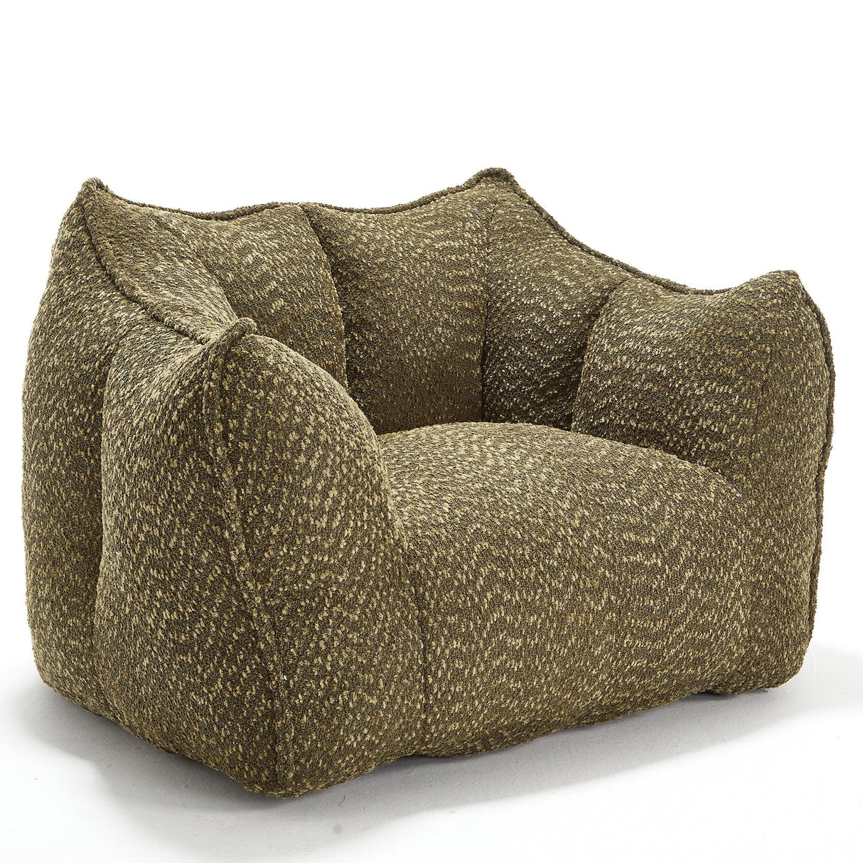 Chenille Bean Bag Chair With Resilient Foam - Omega Lifestyles