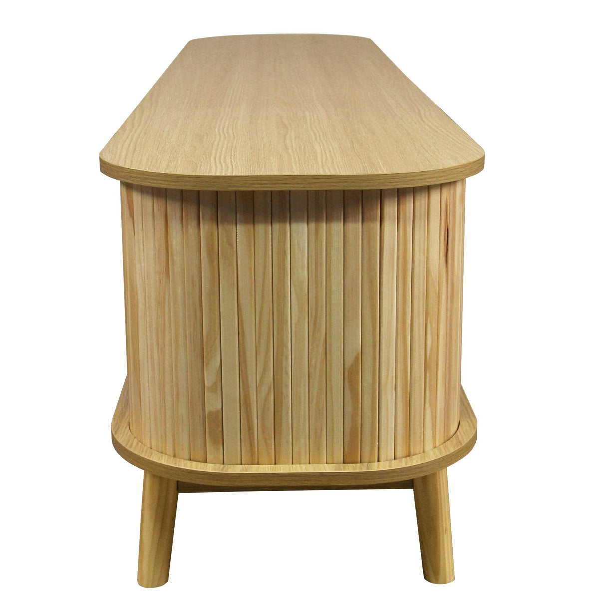 Rattan Solid Wood TV Stand With Storage Drawers - Sleep Galleria