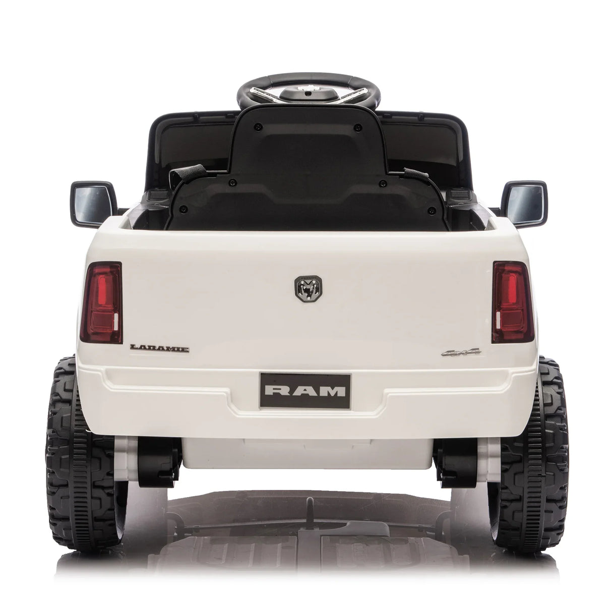 Licensed Dodge RAM 3500 12V Dual Motor Kids Ride-On Truck - Omega Lifestyles