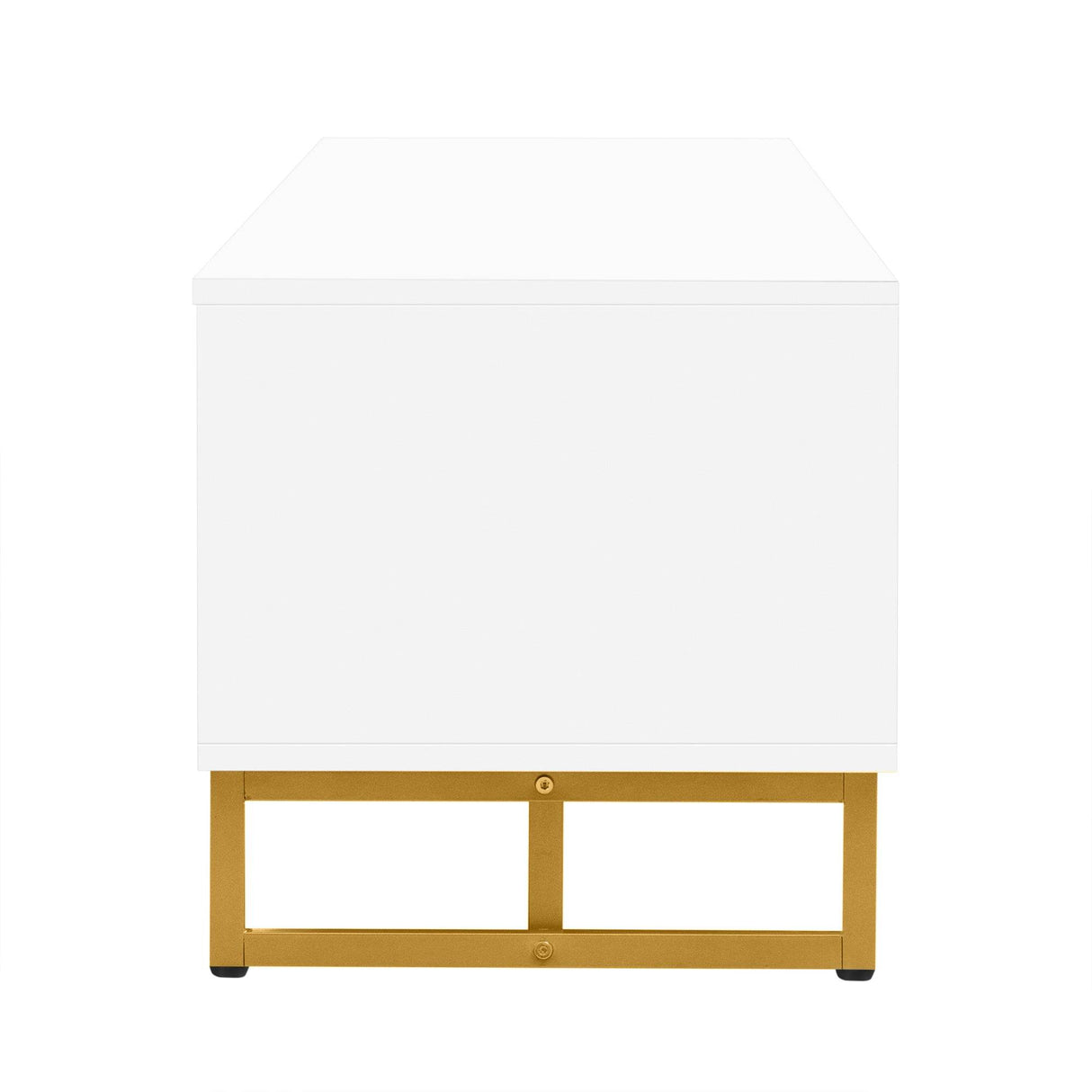 Modern White MDF TV Stand With Storage Cabinet - Sleep Galleria