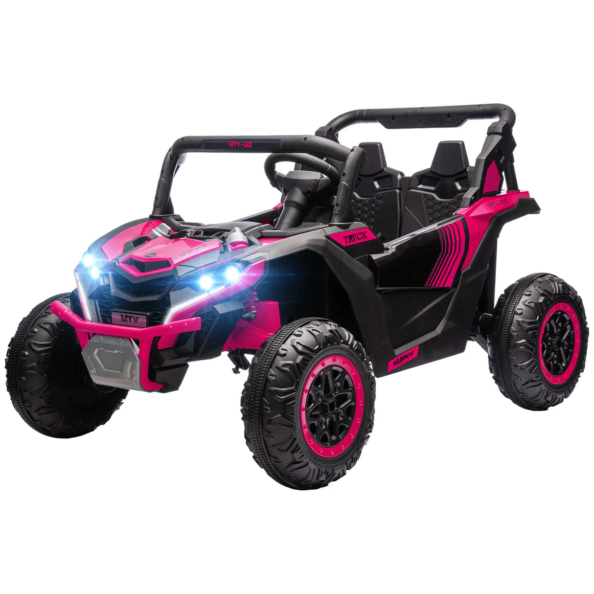 Kids 2-Seater Electric Ride-On Car With Suspension - Omega Lifestyles