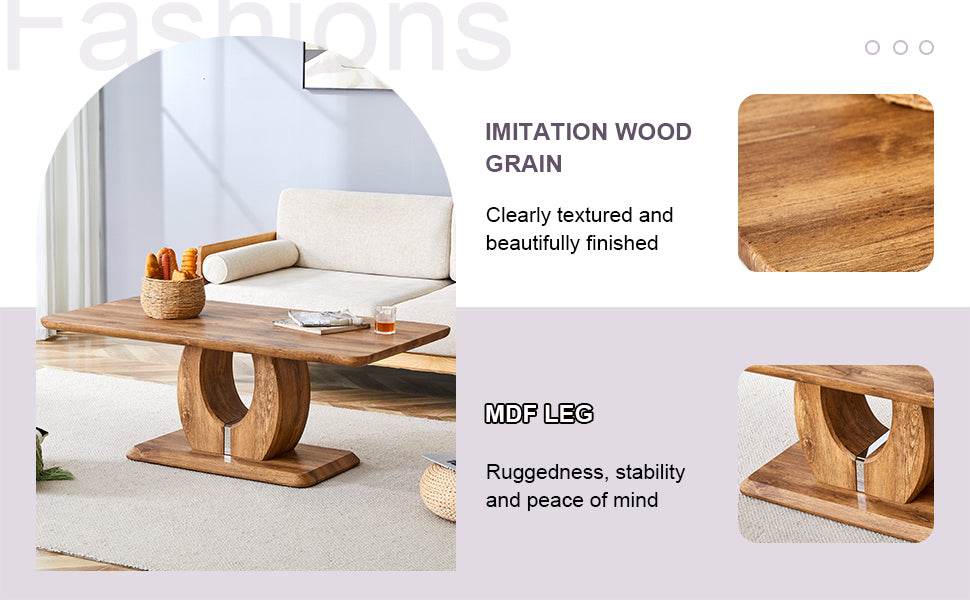 Modern Wood MDF Multipurpose Rectangular Coffee Table - Sleep Galleria