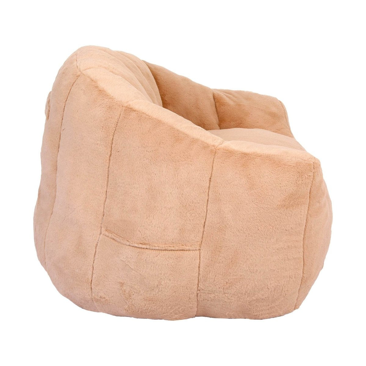 High-Density Foam Faux Fur Beanbag Chair - Sleep Galleria