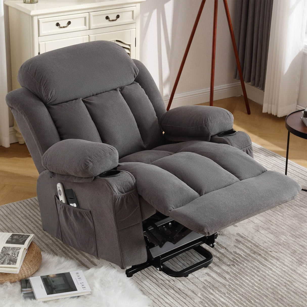 Power Lift Recliner Chair with Heat and Massage - Sleep Galleria
