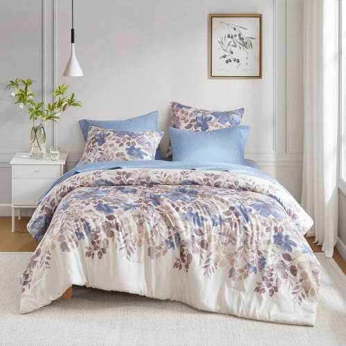 Floral Print Polyester Comforter Set With Sheets - Sleep Galleria