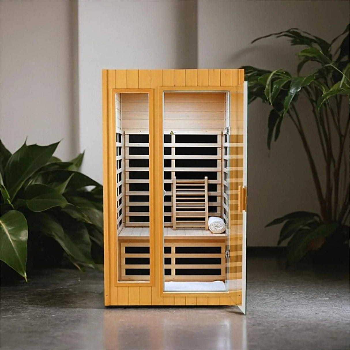 Two-Person Hemlock Far Infrared Indoor Sauna Room - Omega Lifestyles