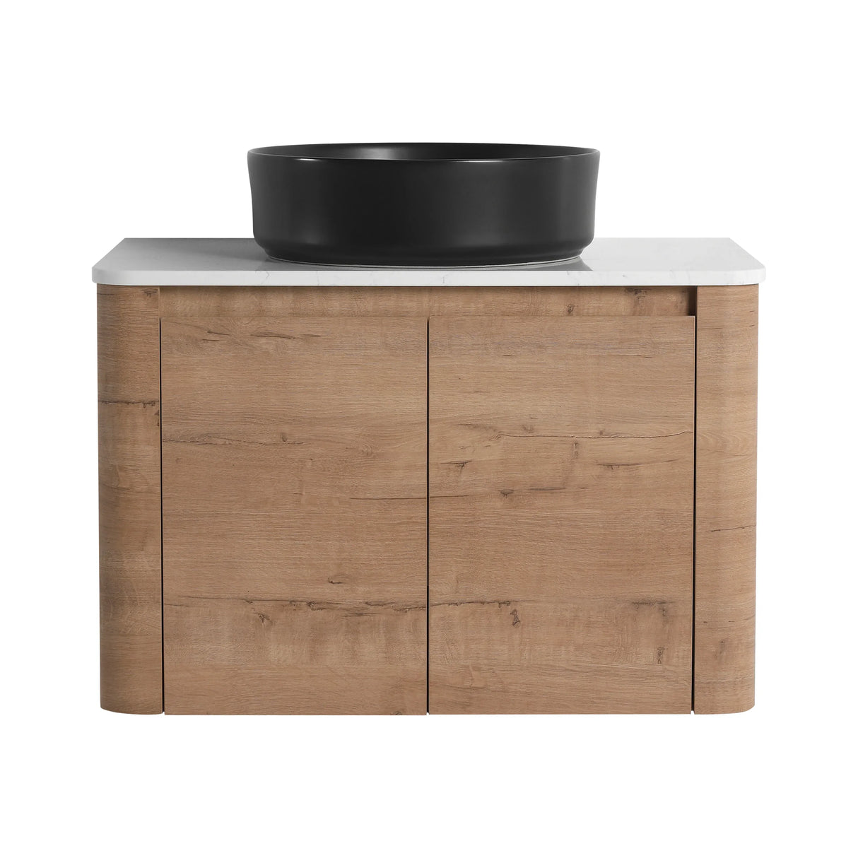 30-Inch Wall-Mounted Bathroom Vanity With Ceramic Sink - Omega Lifestyles