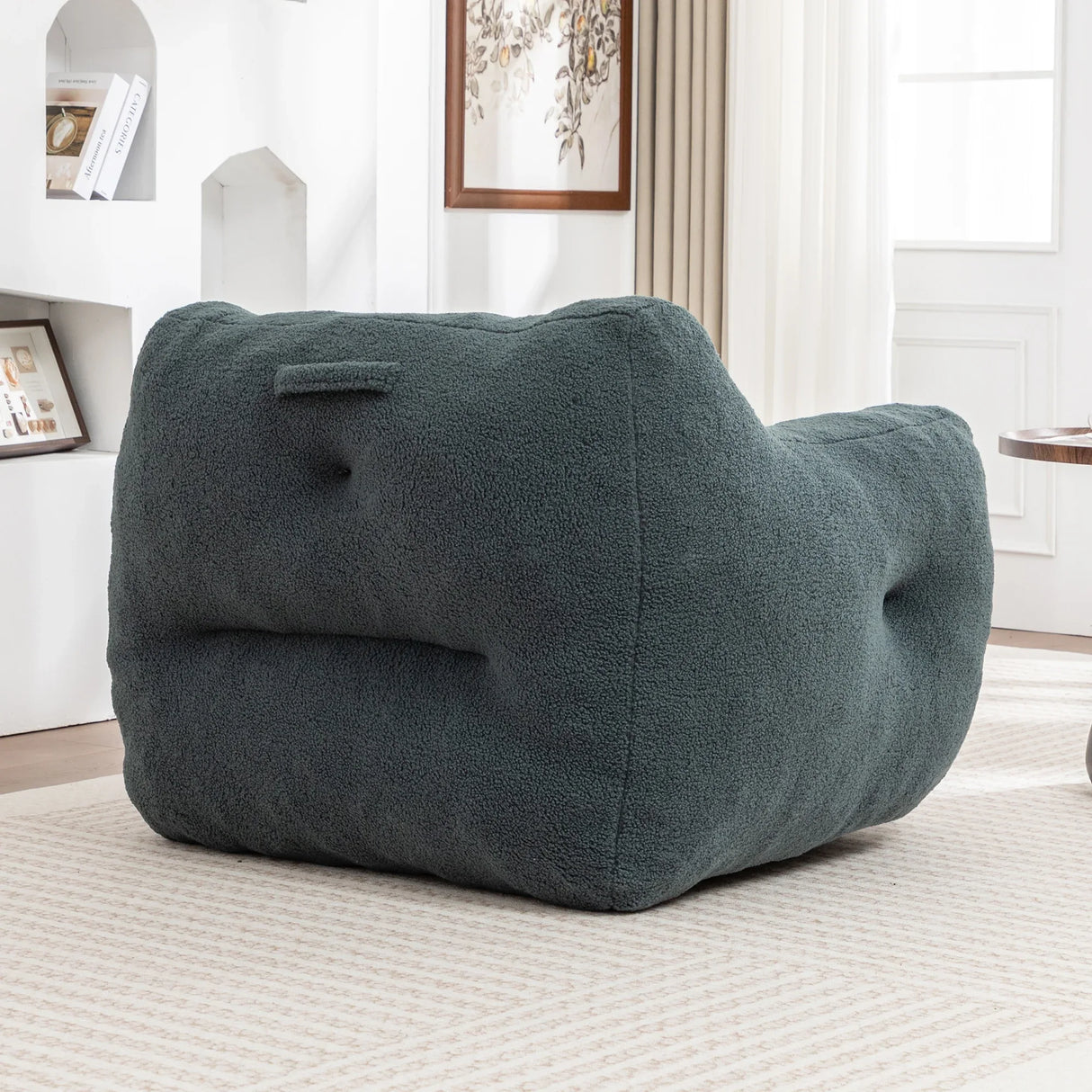 Large High-Density Foam Filled Teddy Bean Bag Chair - Omega Lifestyles