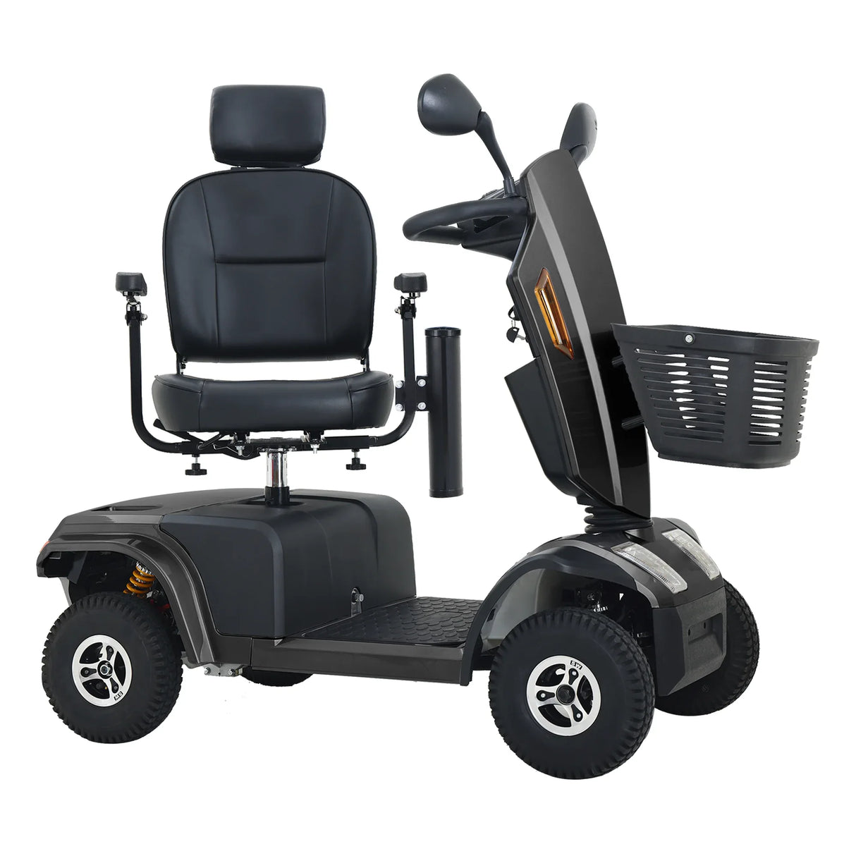Heavy Duty Metal Mobility Scooter With Pneumatic Tires - Omega Lifestyles