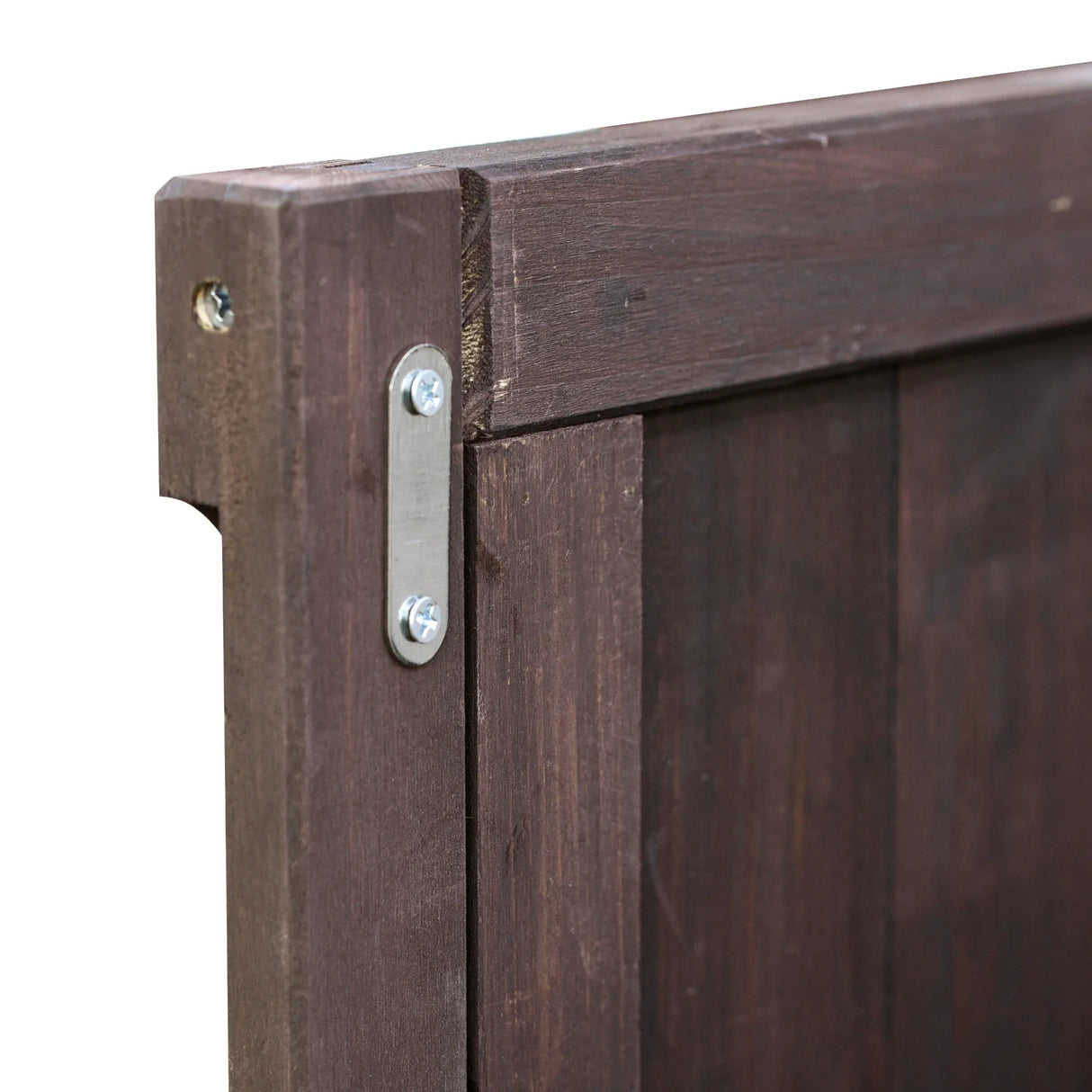 Farmhouse Solid Fir Wood Outdoor Bar Cart With Stainless Steel Top - Omega Lifestyles