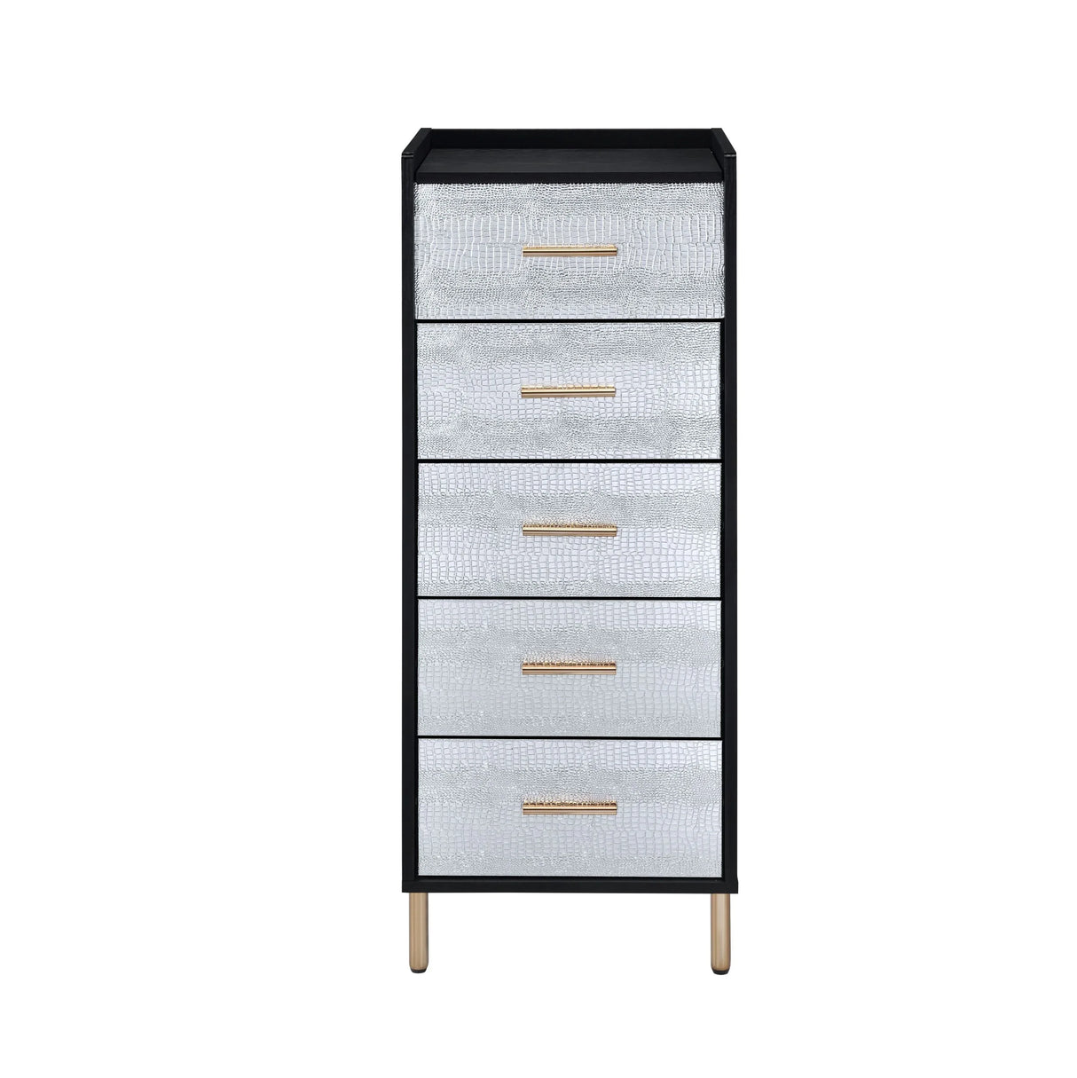 Metal Mirror Jewelry Armoire With Storage Drawers - Omega Lifestyles