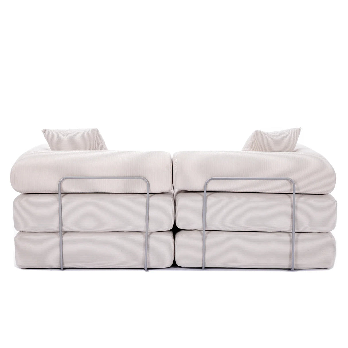 Modular Folding Corduroy Convertible Sofa Bed - Omega Lifestyles