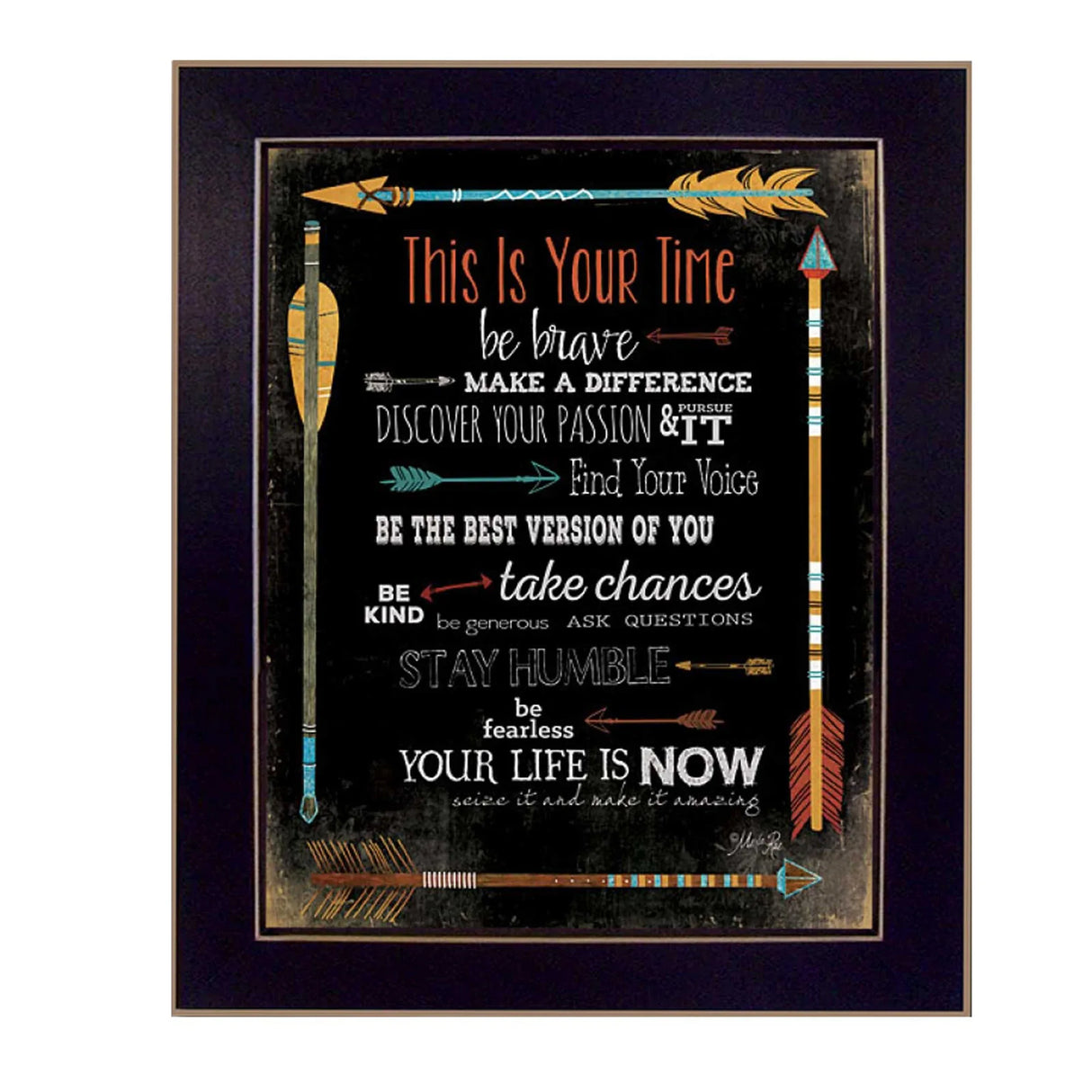 Multicolor MDF Printed Wall Art Framed Poster - Omega Lifestyles