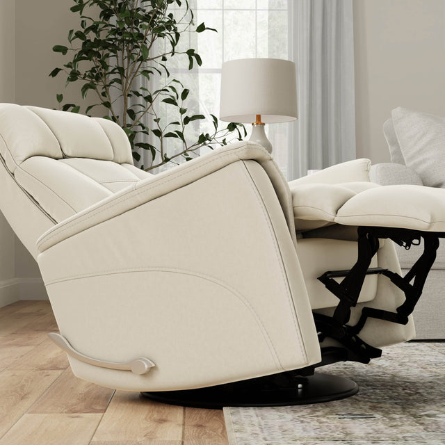 Swivel Glider Recliner With Manual Adjustable Headrest Footrest - Omega Lifestyles