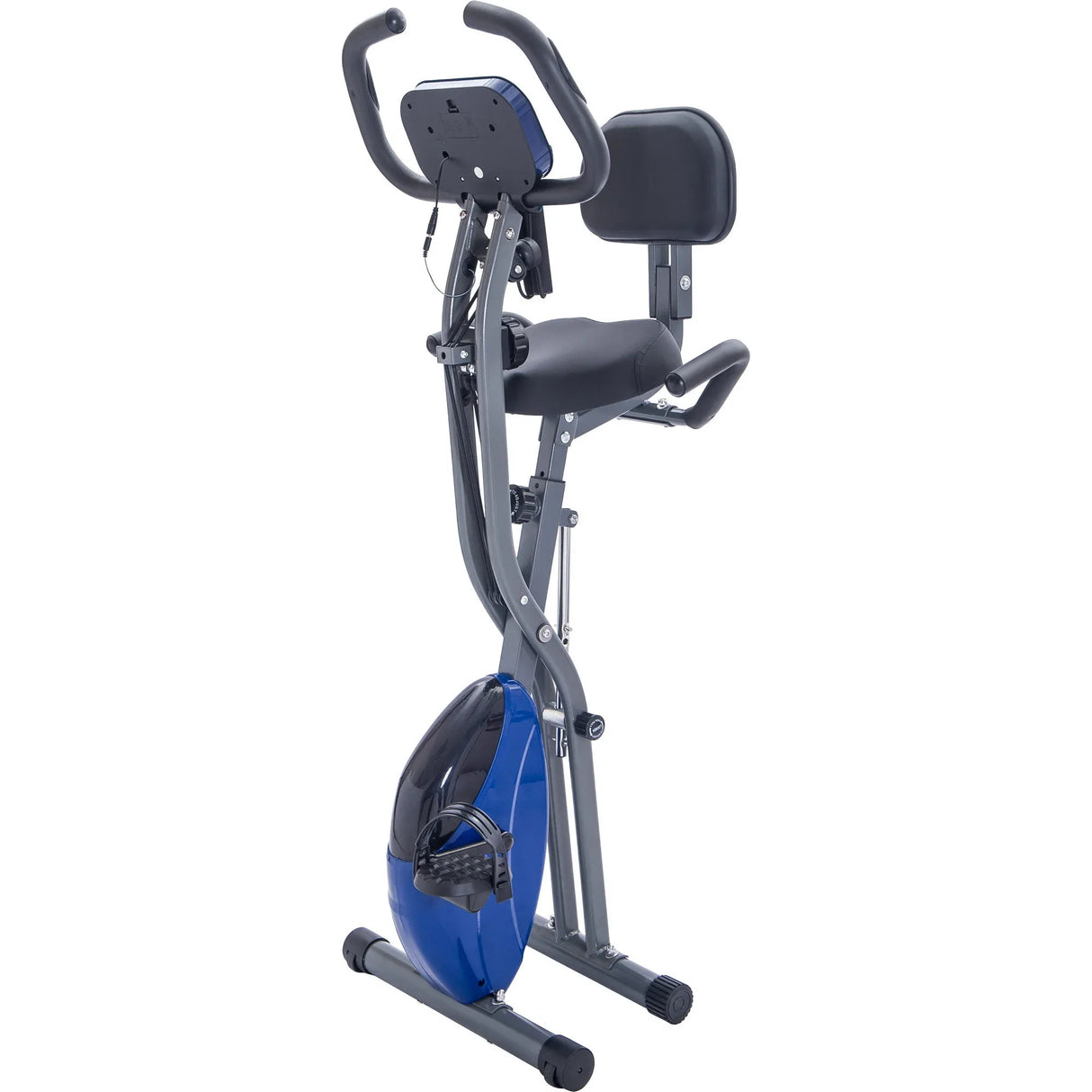 Folding Magnetic Resistance Exercise Bike With Arm Bands - Omega Lifestyles