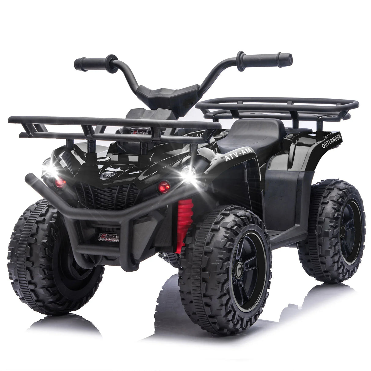 24V High-Power Kids Ride-On ATV With Storage Racks - Omega Lifestyles