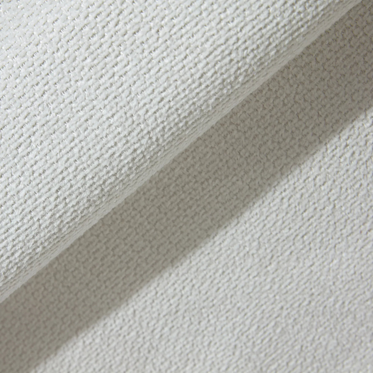 King Contemporary Cream Chenille Upholstered Bed Frame - Omega Lifestyles