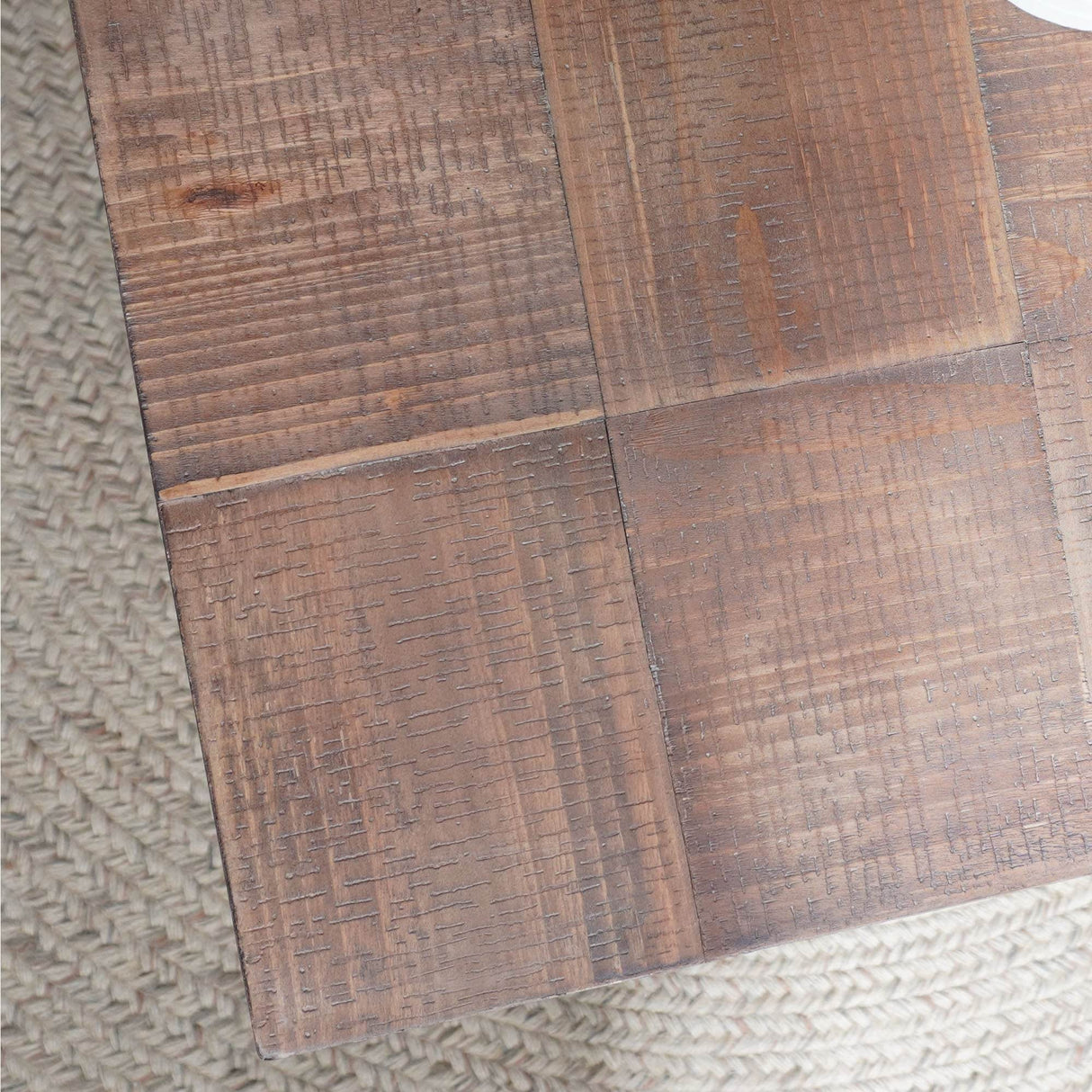 Rustic Industrial Handcrafted Solid Wood Coffee Table - Sleep Galleria