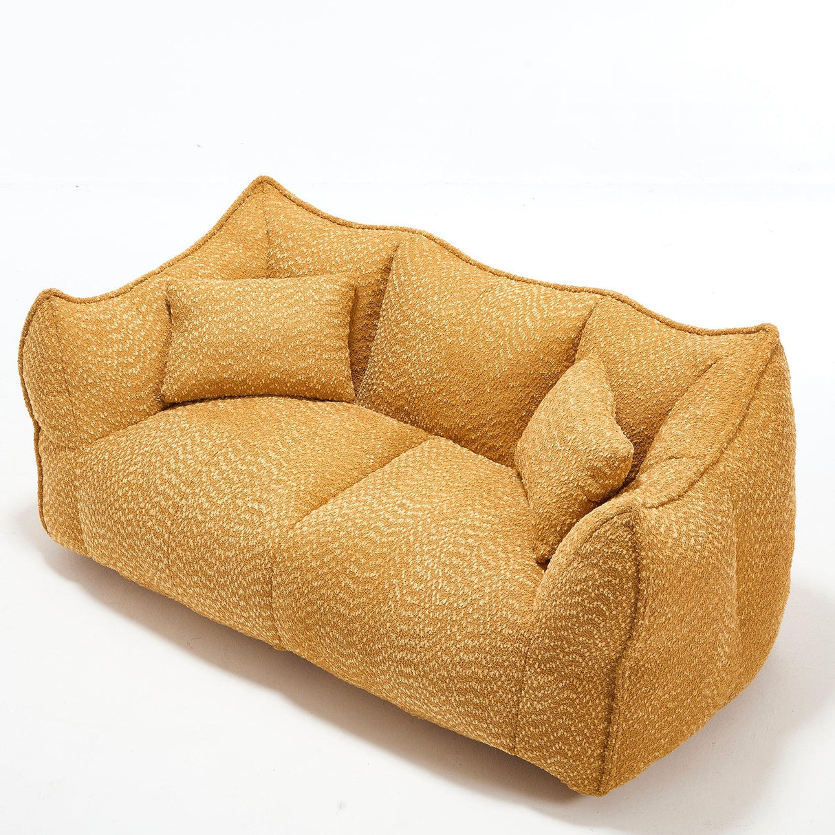 Chenille Dual Bean Bag Chair With Foam Core - Omega Lifestyles