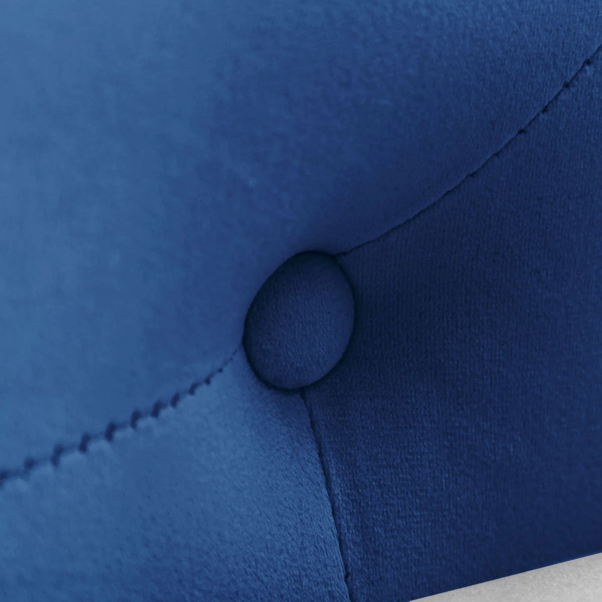 Navy Blue Velvet Classic Chesterfield Storage Chaise Lounge - Omega Lifestyles