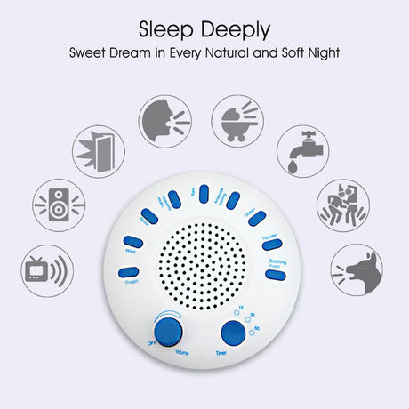 Portable White Noise Sound Machine With Timer - Sleep Galleria