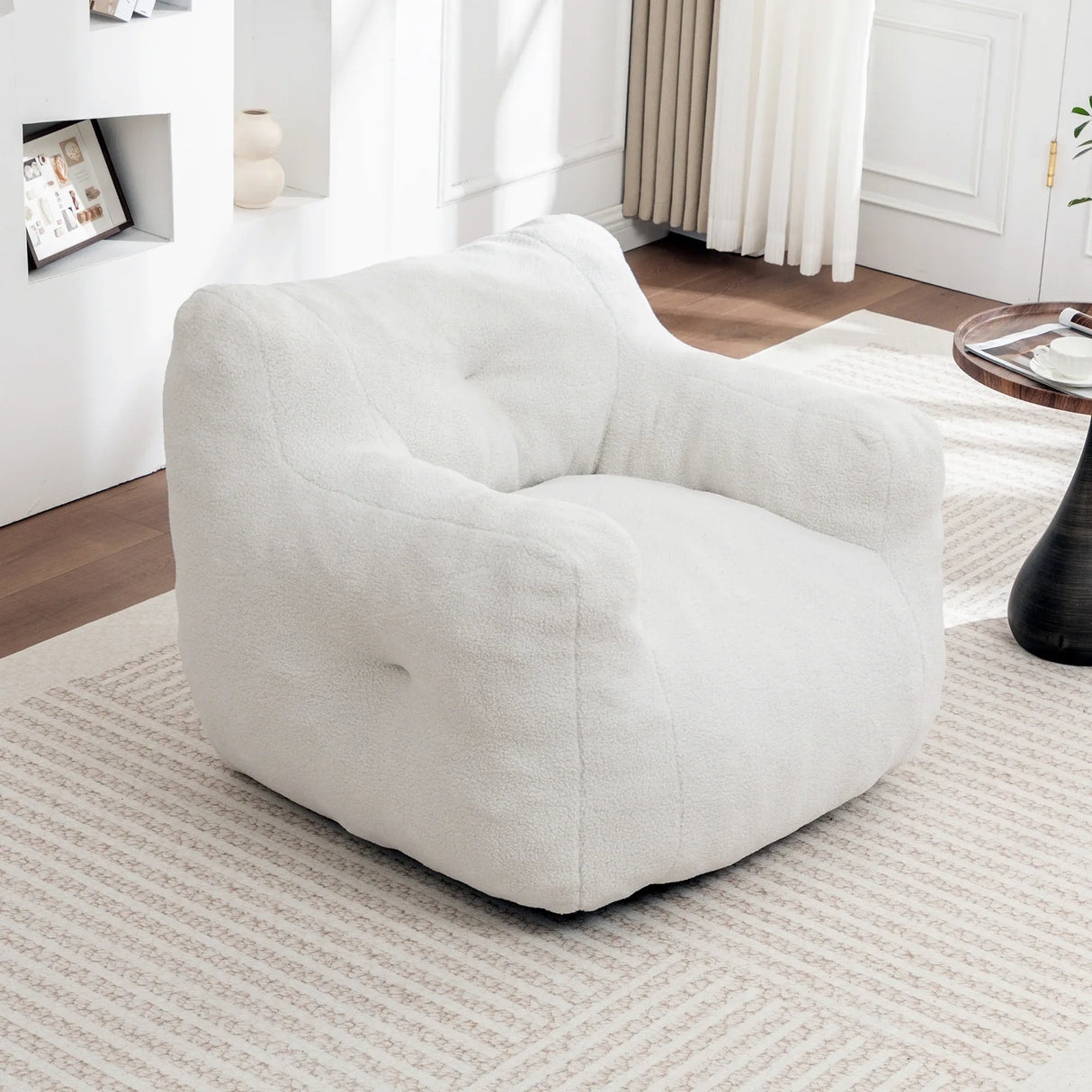 High-Density Foam Teddy Bean Bag Chair Sofa - Omega Lifestyles