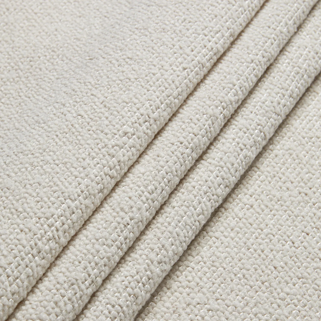 King Contemporary Cream White Boucle Upholstered Bed Frame - Omega Lifestyles