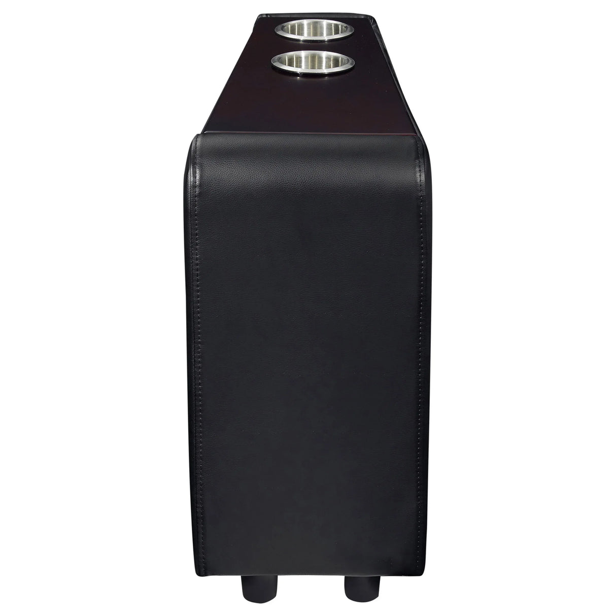 Warren Black Upholstered Three-Seat Home Theater Recliner Set - Omega Lifestyles