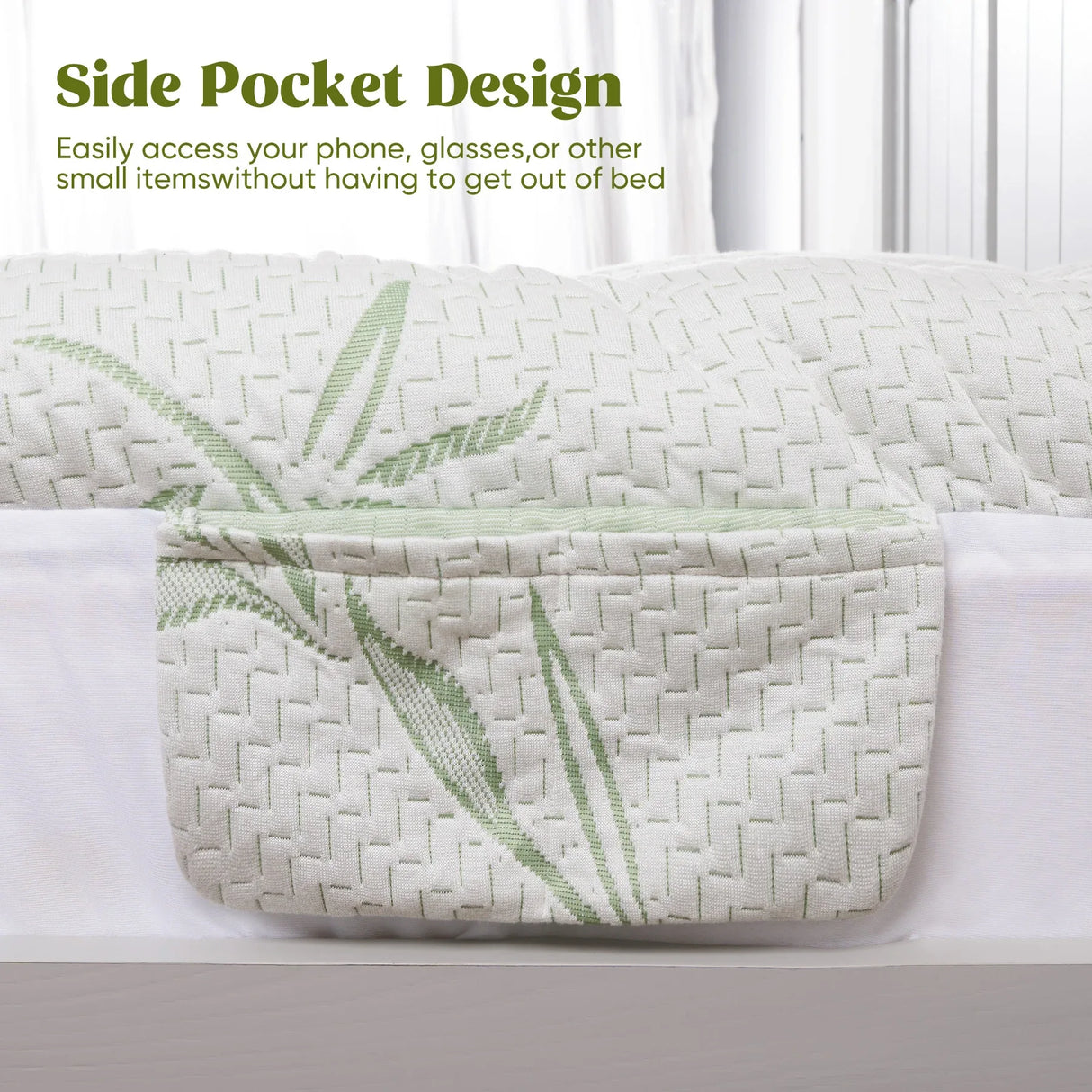 Queen Bamboo Blend Waterproof Plush Mattress Protector - Omega Lifestyles