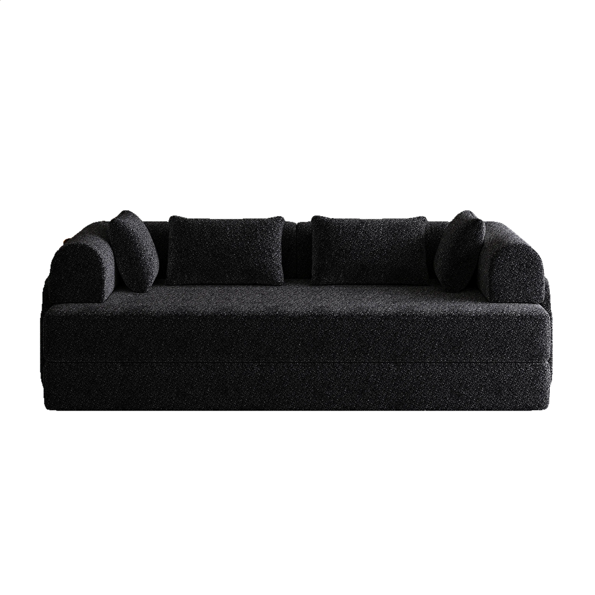 Convertible Chenille Sleeper Sofa Bed With Storage Pocket - Omega Lifestyles