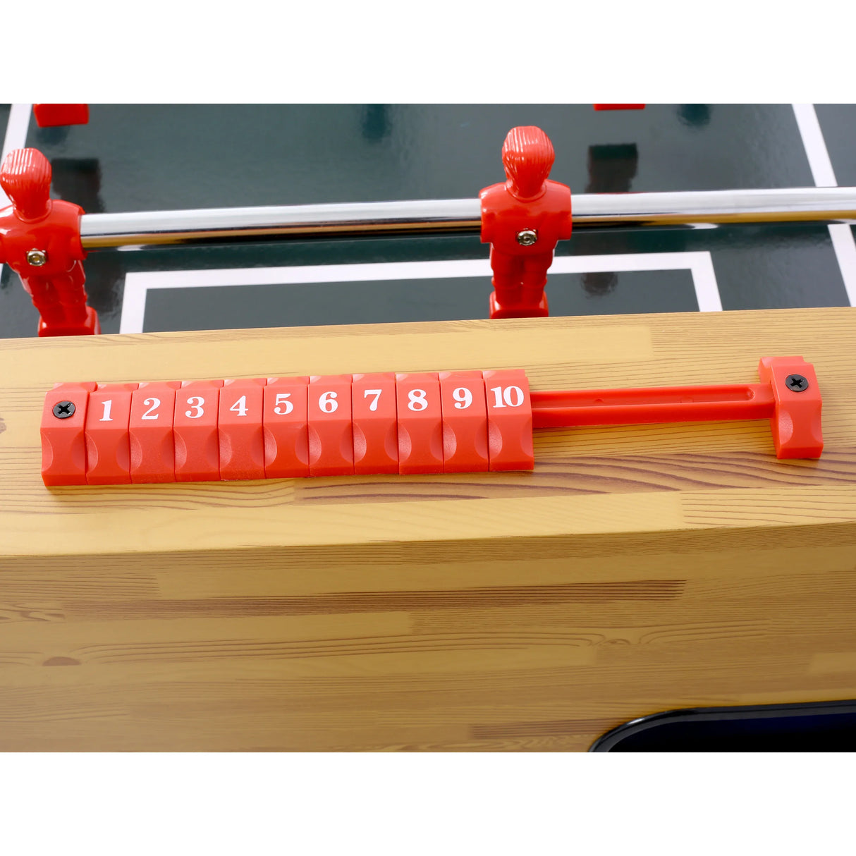54-Inch Light Cherry Foosball Table With E-Z Spin Bearings - Omega Lifestyles