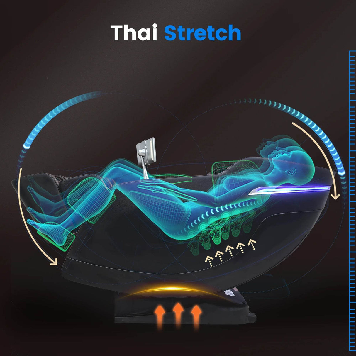 4D Massage Chair with 55" SL Track, 2 Zero Gravity Modes, Voice Control, Heating, Leather