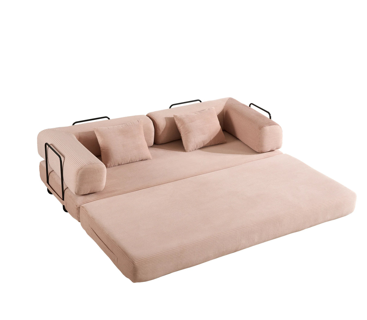 Convertible Corduroy 4-in-1 Sleeper Sofa Bed - Omega Lifestyles