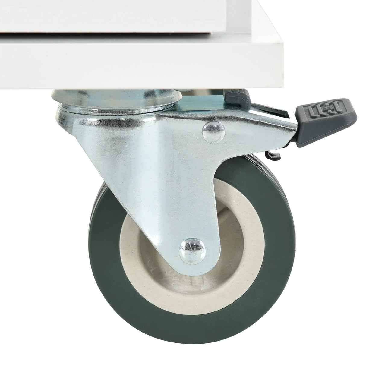 Rolling Mobile Kitchen Island With Solid Wood Top And Storage Cabinet - Omega Lifestyles