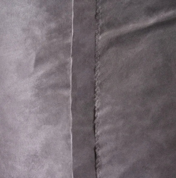 Microfiber Cylindrical Foam-Filled Charcoal Bean Bag Chair - Omega Lifestyles