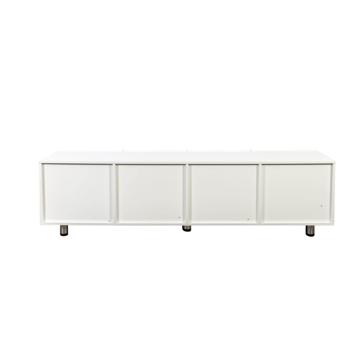 Modern White TV Stand With Storage Drawers - Sleep Galleria