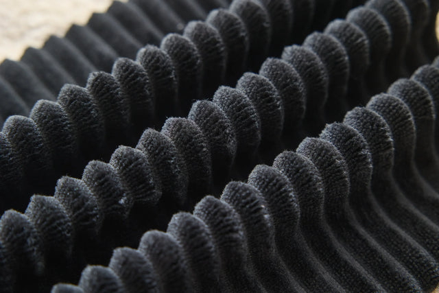 Corduroy Upholstered Chaise Lounge Chair With Ottoman - Omega Lifestyles