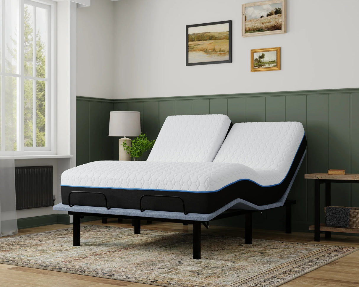 Soft 14-Inch Plush Phase Change Cooling Split Top California King Mattress - Omega Lifestyles