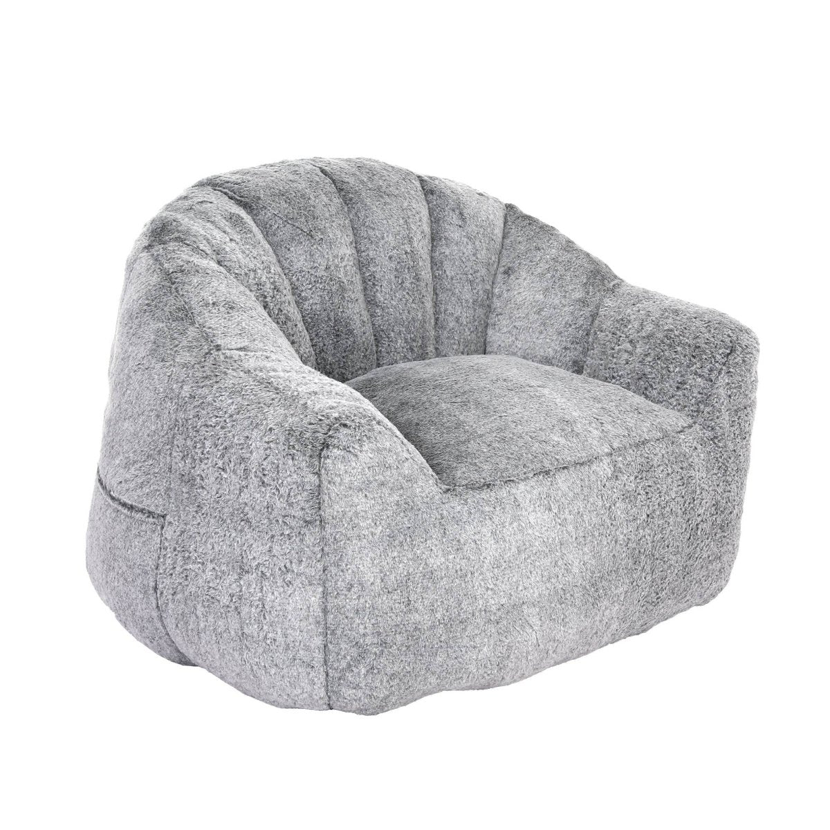 High-Density Foam Faux Fur Beanbag Chair - Sleep Galleria