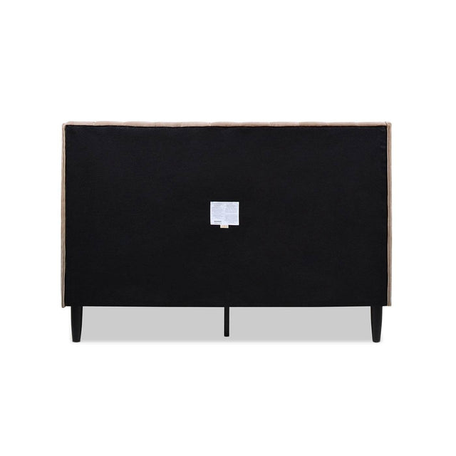 Modern Velvet Upholstered Platform Bed Frame - Omega Lifestyles