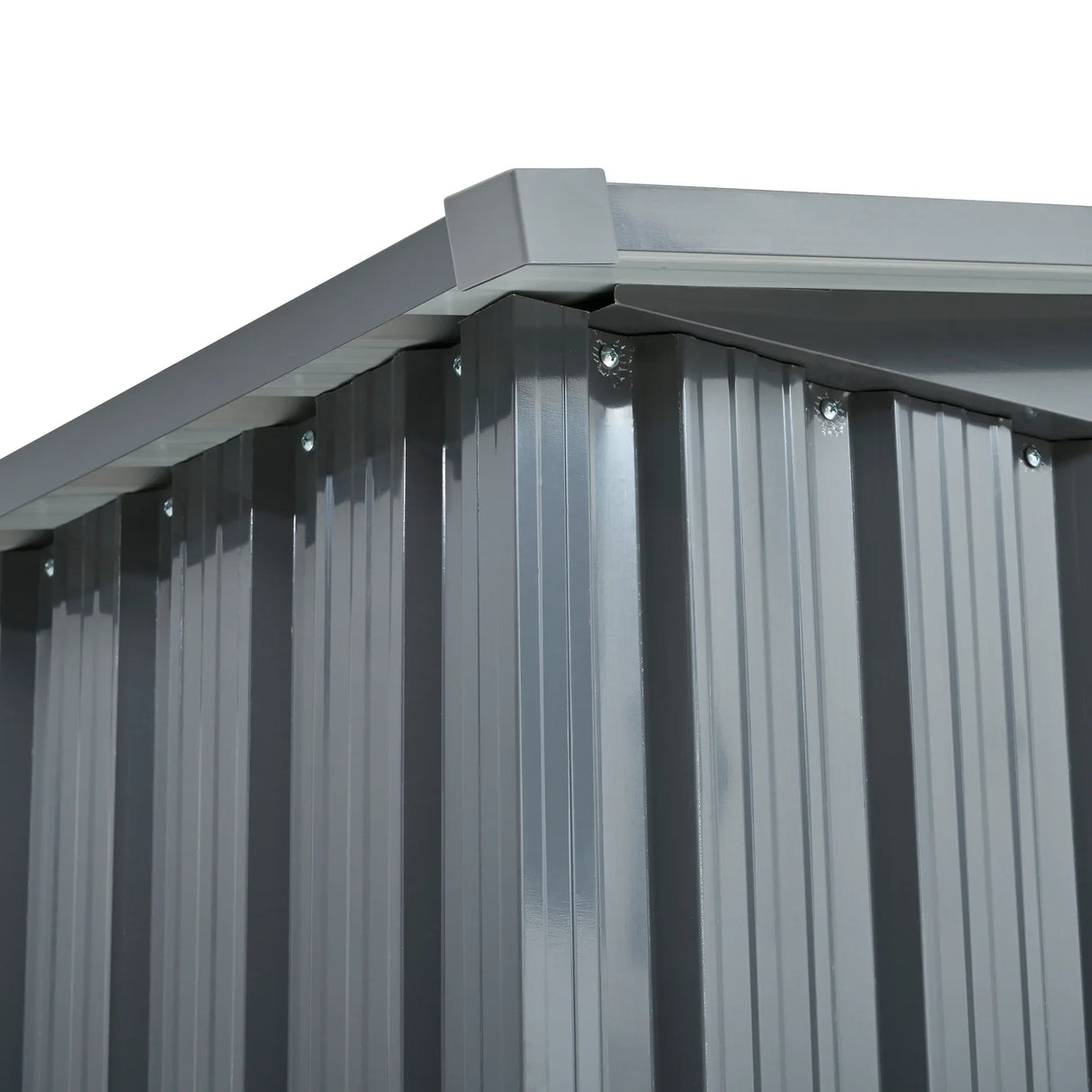 Heavy-Duty Galvanized Steel 6x8ft Outdoor Storage Shed - Omega Lifestyles