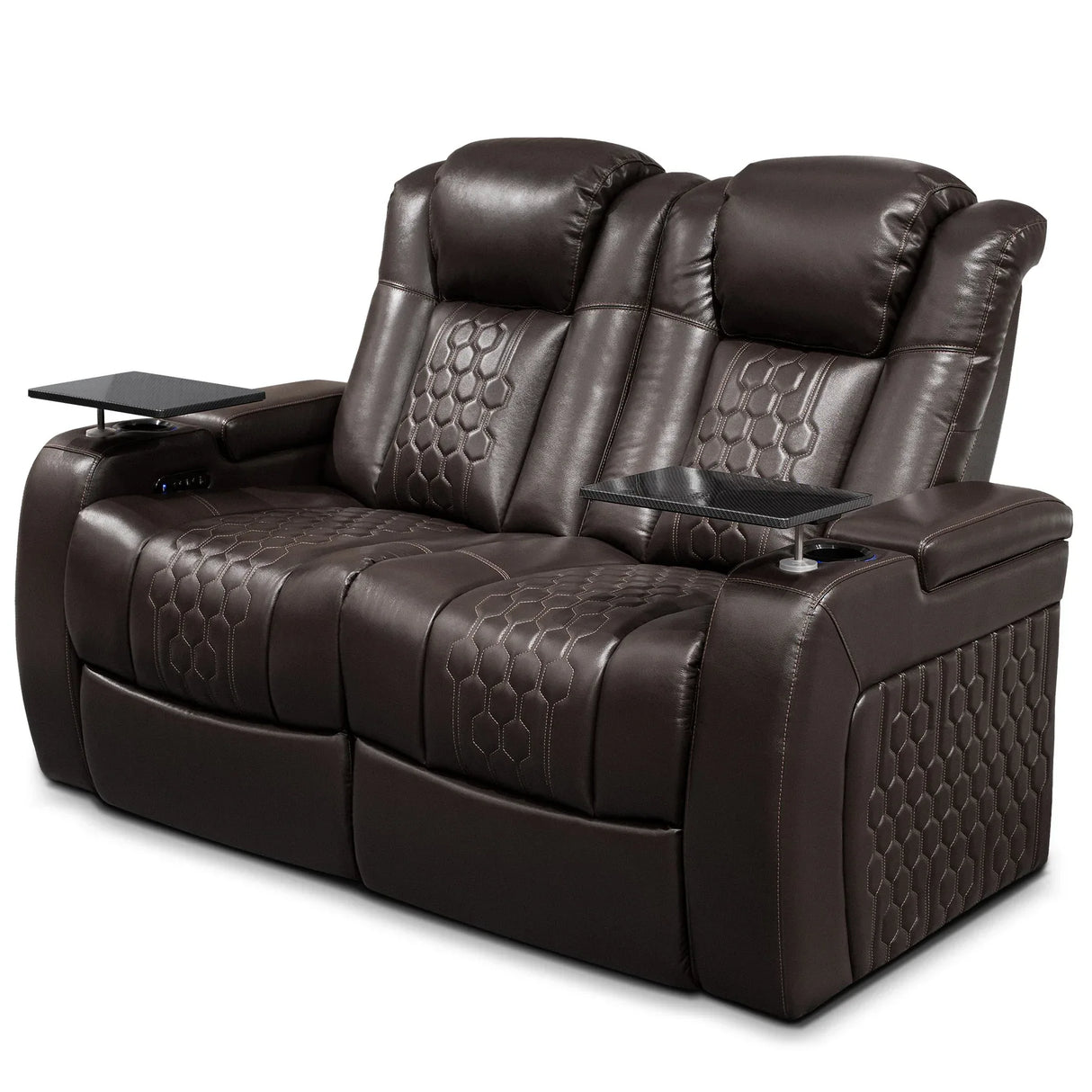 2-Piece Ultra Plush Top-Grain Nappa Leather Power Recliner - Omega Lifestyles