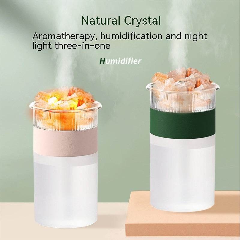 USB Aromatherapy Diffuser with Himalayan Salt Night Light - Sleep Galleria