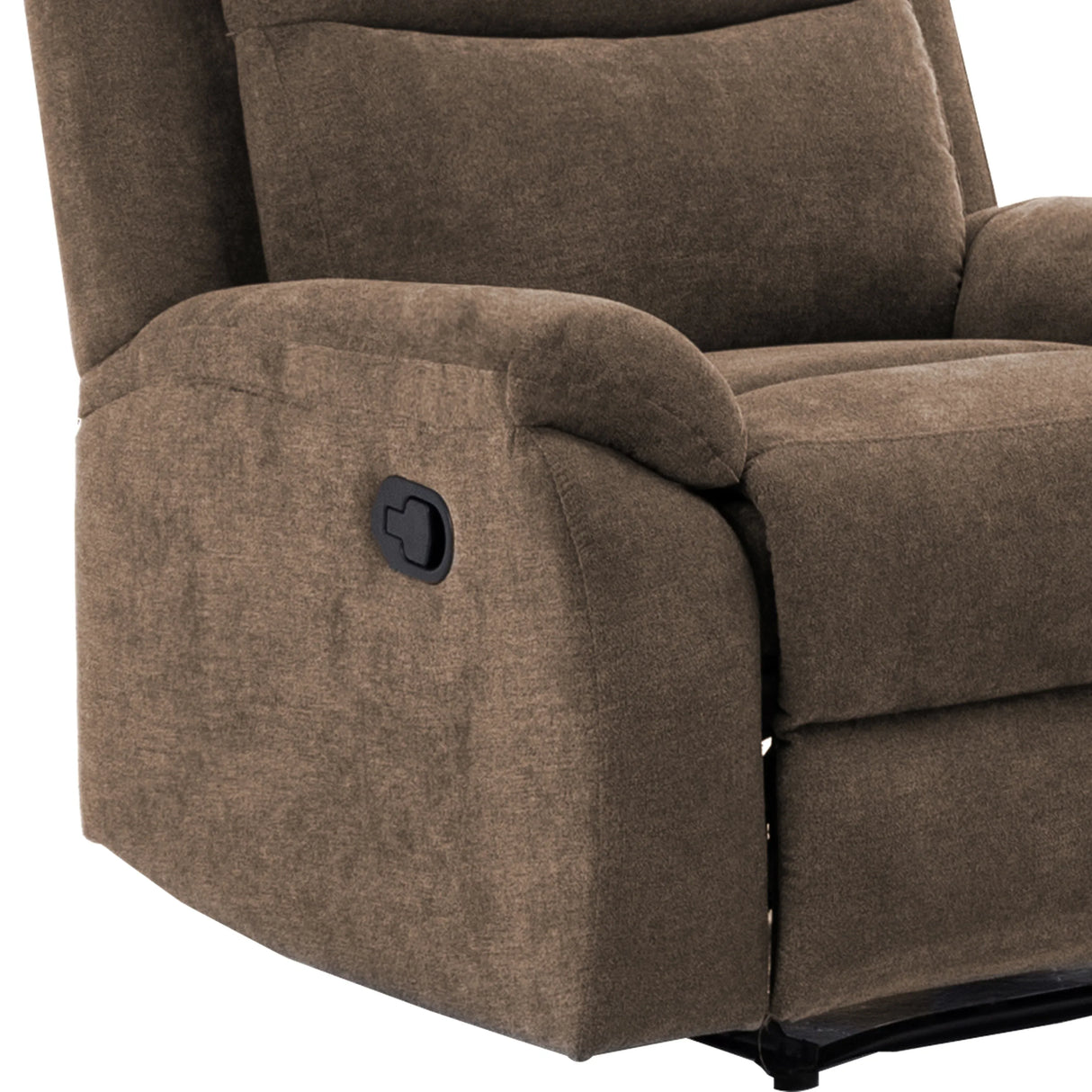 Plush Foam-Encased Coil Reclining Chair Brown - Omega Lifestyles