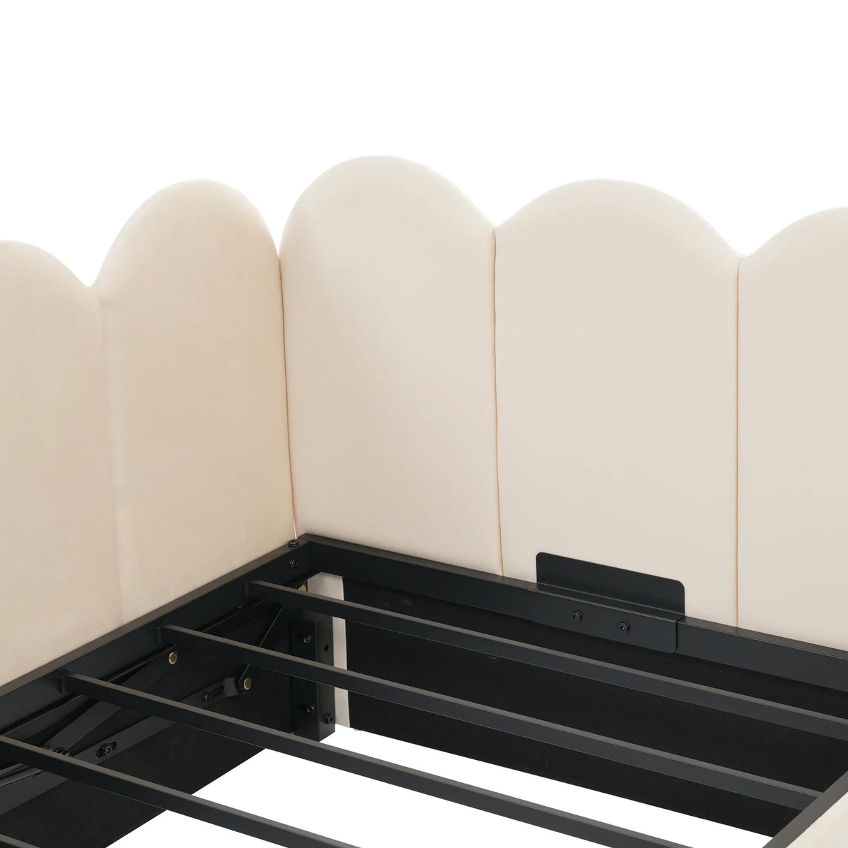 Twin Velvet Upholstered Daybed With Hydraulic Storage - Omega Lifestyles