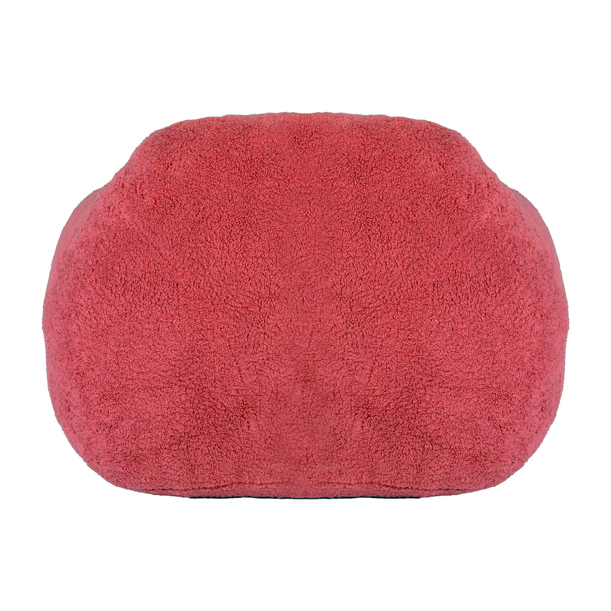 Spacious Rose Teddy Fabric Memory Foam Bean Bag Chair - Omega Lifestyles