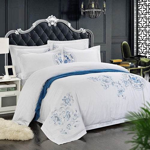 Four-Piece Pure Cotton Twill Comforter Set - Sleep Galleria